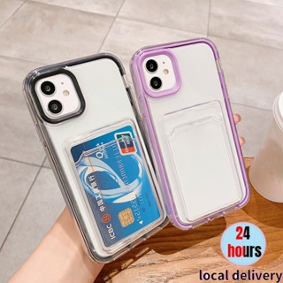 3 In 1 เคสโทรศัพท์ TPU แบบใส กรอบแข็ง สีแคนดี้ ถอดออกได้ สําหรับ IPhone 11 13 12 14 Pro Max X Xs Max Xr 6 6s 7 8 Plus SE