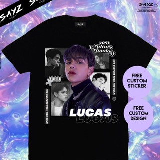 เสื้อยืดแฟชั่น Kaos Lucas Nct Wayv Kpop Streetwear Harajuku Nct 2022 Nct U Wayv Custom Kaos Kpop โดย SayzStreetwear_09