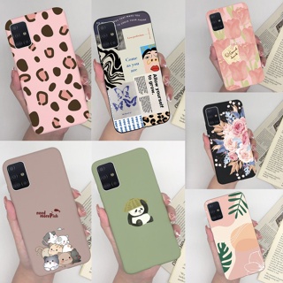 เคสโทรศัพท์มือถือ ซิลิโคน ลายการ์ตูนแมวน่ารัก สําหรับ Samsung A31 A51 A71 A315F A515F A715F GalaxyA31 A51 A71 4G