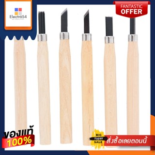 WOOD ชุดเครื่องมือแกะสลัก MIXPRO จำนวน 6 ชิ้นWOOD CARVING CHISEL SET MIXPRO 6EA/SET