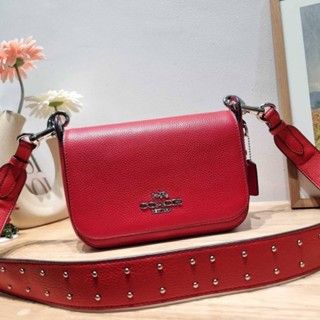 COACH F76700 SMALL JES MESSENGER WITH RIVETS