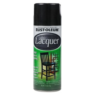 FREEHOME สีสเปรย์แล็คเกอร์ RUST-OLEUM ดำ 11 ออนซ์ สีสเปรย์ สีพ่นสเปรย์ สีกระป๋อง สีสเปรย์กระป๋อง