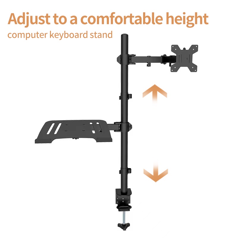 ขาตั้งจอคอม ขาตั้งโน๊ตบุ๊ค ขาตั้งจอคอมพิวเตอร์ Monitor+Laptop Stand 17-32นิ้ว 2-9kg ขาตั้งโน๊ตบุ๊ค แขนอะลูมิเนียมคู่