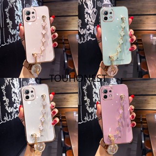 เคส Xiaomi 11T Pro เคส Xiaomi 12 Lite เคส Xiaomi 12S เคส Xiaomi 12X เคส Xiaomi Mi 10 Lite Case Xiaomi Mi 11 Lite Case Xiaomi Mi 10S Cover Xiaomi Mi 8 Soft Cute Clover Grass Pendant Phone Case โทรศัพท์มือถือนิ่ม ลายใบหญ้าสี่แฉกน่ารัก พร้อมจี้ห้อย