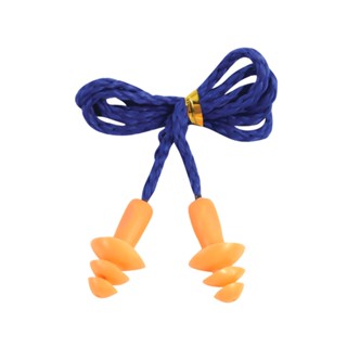 SILICONE ที่อุดหูซิลิโคนมีสาย YULONG สีส้มSILICONE CORD EAR PLUGS YULONG ORANGE