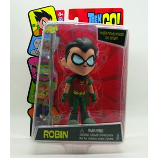 การ์ตูน DC TEEN TITANS GO! ฟิกเกอร์ robin พร้อมพนักงาน bo ถอดออกได้ A65B