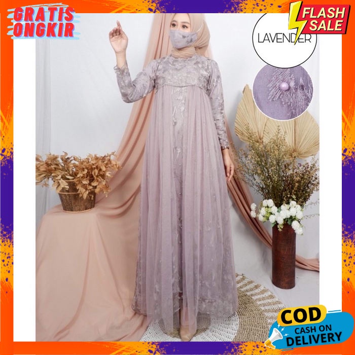 Eid Gamis สําหรับผู้ใหญ่ผู้หญิง Gsmis วัยรุ่น Gmis Muslimah ธรรมดา Gsmis Party คําเชิญเสื้อผ้ามุสลิม