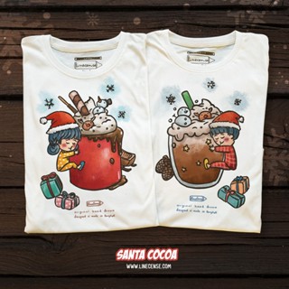 Cocoa Xmas Boy &amp; Girl t-shirt เสื้อยืด ลายโกโก้ ชอคโกแลต เสื้อคู่ เสื้อครอบครัว_02