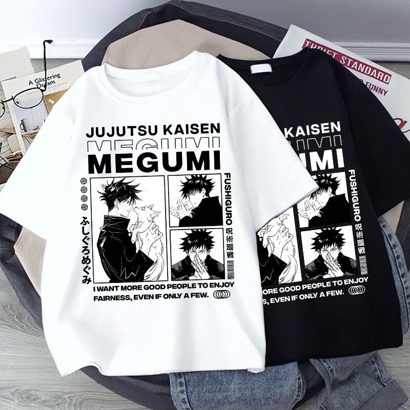 Streetwear Jujutsu Kaisen Anime print aesthetic female t-shirt casual tees gothic women clothes_01