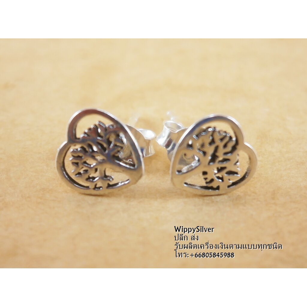 ต่างหูเงินแท้ 925 E801