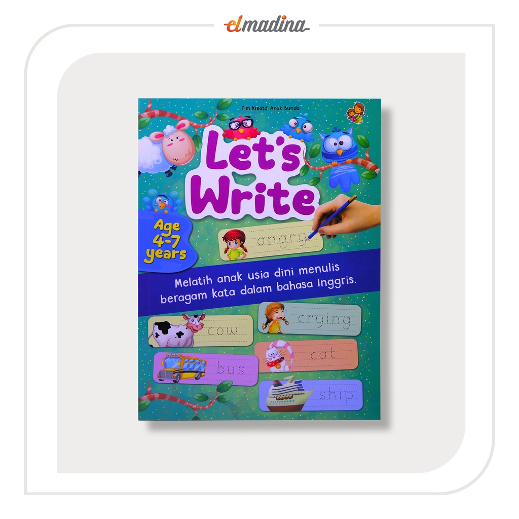 LETS WRISTITE ENGLISH WRITING และ WRITING ACTIVITY LEARNING หนังสือสําหรับ KINDERGARTEN และ PAUD CHI