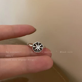 แหวนแฟชั่น แบบไขว้ ปรับได้ อุปกรณ์เสริม สําหรับทุกเพศ