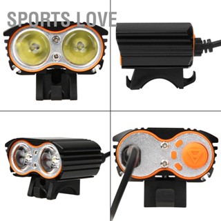 Sports Love LED สว่าง 2000LM USB ไฟหน้าจักรยานไฟหน้าจักรยานสำหรับกลางคืนขี่จักรยาน