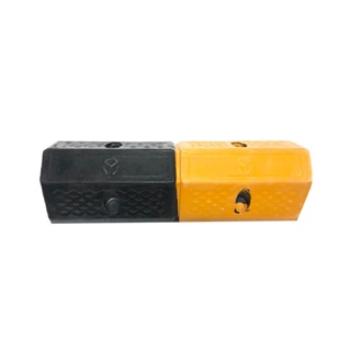 RUBBER ยางกั้นล้อรถยนต์ RIGHT 10X50X16 ซม. สีเหลือง/ดำRUBBER CAR STOP RIGHT 10X50X16CM YELLOW/BLACK