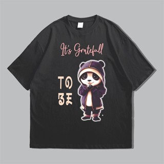 เสื้อยืดผ้าฝ้าย พิมพ์ลาย DISTRO OVERSIZE GRATEFULL PANDA COMBED 24S สไตล์เกาหลี สําหรับผู้หญิง และผู้ชาย_07