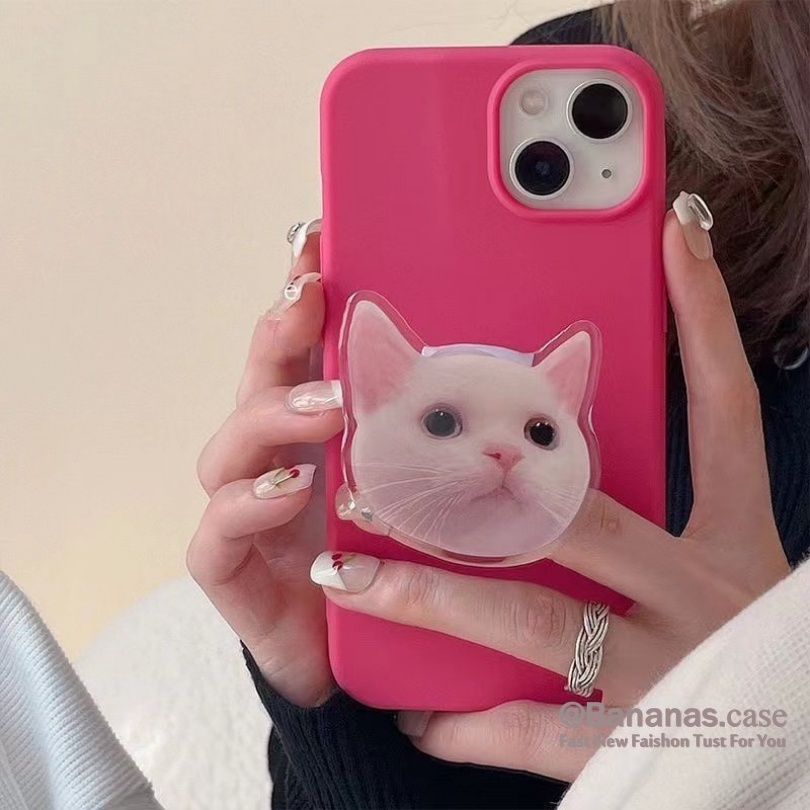 Cartoon Cute Lazy Phone Stand Holder Glossy Airbag Foldable Socket Holder Extendable Grip Phone Ring - รูปที่ 7