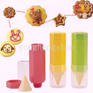 3 ชิ้น / เซต เบเกอรี่ บิสกิต ขนมปัง ภาพวาด ปากกา DIY อาหารเช้า เครื่องมือตกแต่งเค้ก แบบพกพา เด็กเบนโตะ แยม สลัด ซอส ปากกาเขียนอาหาร