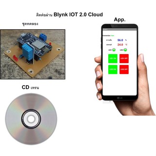 Blynk IOT 2.0 Cloud ด้วยแอฟ (App Inventor) ไม่รวมชุดทดลอง