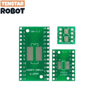 อะแดปเตอร์แปลงบอร์ด PCB SOP8 SOP10 SOP16 SOP28 เป็น DIP Pinboard SMD เป็น DIP 0.65 มม. 1.27 มม. เป็น 2.54 มม. DIP Pin 10 ชิ้น