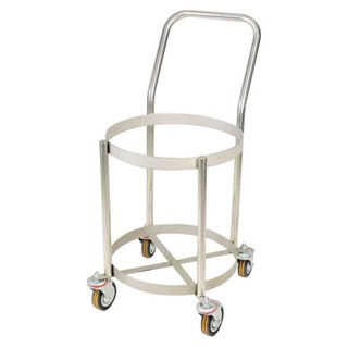 STAINLESS รถเข็นถังโครงสเตนเลส 4 ล้อ VRFSTAINLESS STEEL BIN TROLLEY VRF 4-WHEEL