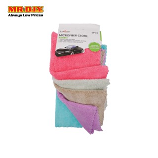 CARSUN ผ้าขนหนูไมโครไฟเบอร์คละสี ขนาด 30 x 30 ซม. (5 ชิ้น)