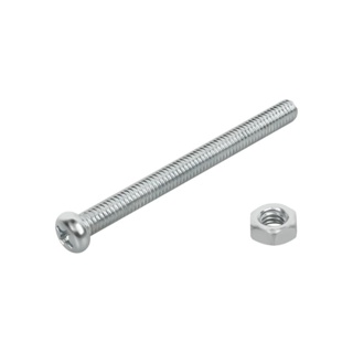 MACHINE สกรูเกลียวมิลน็อต JP DEXZON 4X45 มม. 25 ตัวMACHINE SCREW WITH NUT JP DEXZON 4X45MM 25PCS