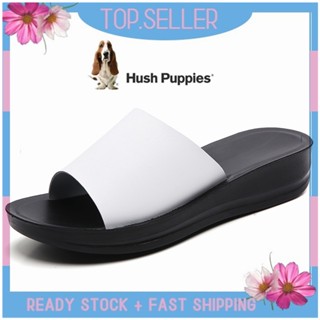 HUSH PUPPIES รองเท้าโลฟเฟอร์ ส้นแบน แบบสวม สําหรับผู้หญิง