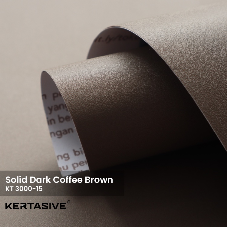 SOLID DARK COFFEE BROWN - ฟิล์มพีวีซี INTERIOR (122 CM)