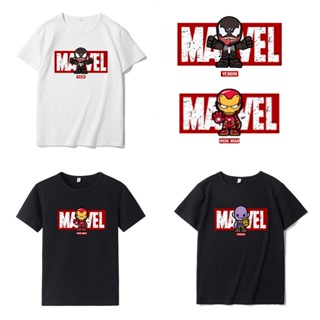 A&amp;C เสื้อยืด marvel เสื้อยืดสีขาว เวนเจอร์ส 4 เสื้อยืดผู้ชาย ไอรอนแมน เสื้อยืดผู้หญิง สไปเดอร์แมน เสื้อ เสื้อสีขาว _04