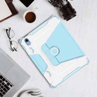 For iPad 10th Gen 10.9 2022 Air4 5 10.9 2020 2022 Pro11 2018 2020 2021 2022 Pro12.9 2018 2020 2021 2022 Smart Hibernate/Wake Flip Cover Tablet Case Cover Four Corners Airbag Heavy Duty Shockproof and Drop Proof Can 360° Rotate Acrylic Back Cover