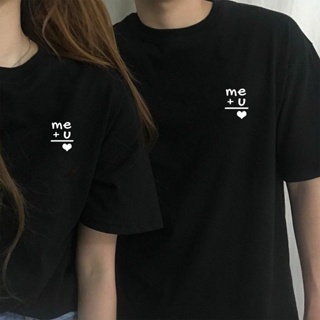 Me Plus You Equals Love 情侣T恤 Matching Couple Tees Adult Unisex Cotton T-Shirts_05