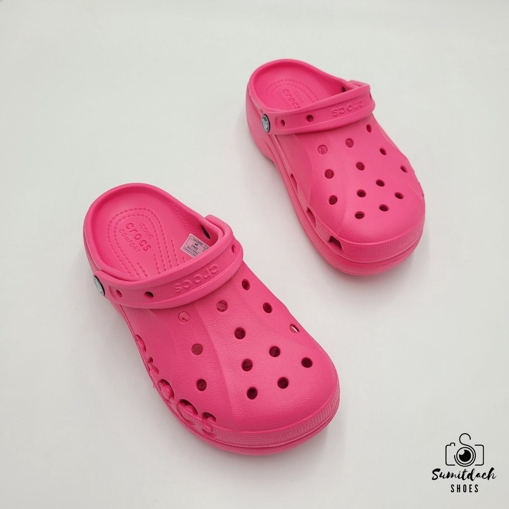พร้อมส่ง !!! รองเท้าลำลองแฟชั่น สไตล์ Crocs Crocband Classic Baya High #4