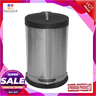 ROUND ถังขยะเหยียบกลม ACCO HP-009 ขนาด 12L สีเงินROUND DUSTBIN PEDAL ACCO HP-009 12L SILVER