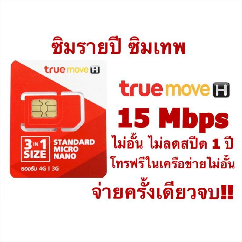 ❗️อ่านก่อนสั่ง❗️ต่ออายุ ซิมรายปี ซิมเทพธอร์ ซิมเน็ต 15Mbpsไม่อั้น +โทรฟรีในค่าย นาน 12 เดือน จ่ายจบอยู่ได้ทั้งปี