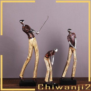 [Chiwanji2] รูปปั้นนักกอล์ฟผู้ชาย ขนาด 11.5x6.5x27.6 ซม. สําหรับตกแต่ง เก็บสะสม