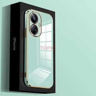 เคส Realme 10 Pro Plus 5G 10 Pro 5G C30 C21Y C25Y C30S C35 C33 เคสโทรศัพท์มือถือ ขอบตรง แฟชั่น สําหรับ ZB