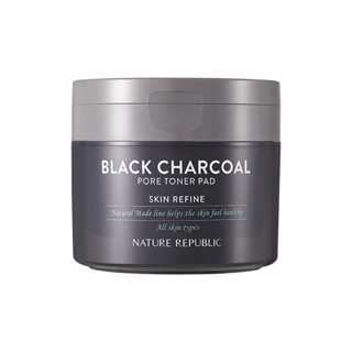 [Nature Republic] Natural Made Black Charcoal Pore Toner Pad 100g/50 Pad