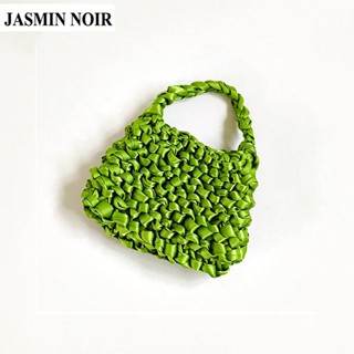 Jasmin NOIR กระเป๋าถือ แบบสาน เรียบง่าย สําหรับผู้หญิง