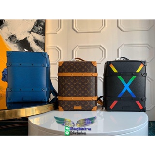 M44752 LV soft trunk mens outdoor sport backpack vintage business briefcase