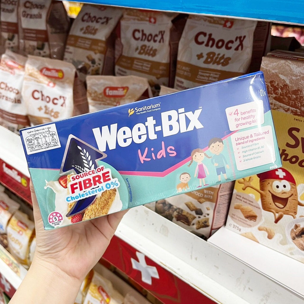 🔥🔥🔥  ️️ Sanitarium Weet-bix Little Kids Essentials Breakfast Cereal 400g. อาหารเช้าซีเรียลสำหรับเด็ก