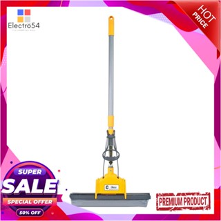 PVA ไม้ม็อบฟองน้ำ PVA ด้ามปรับ BE MAN 16 นิ้ว สีเทาPVA SPONGE MOP WITH ADJUSTABLE HANDLE BE MAN 16IN GREY