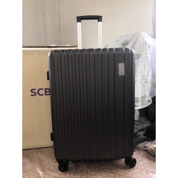 [ของใหม่มือหนึ่ง] กระเป๋าเดินทาง Caggioni x SCB ขนาด 26 นิ้ว  สีเทา จัดส่งฟรี