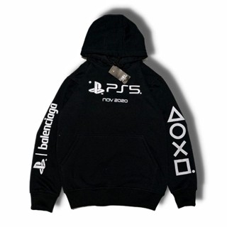 เสื้อแจ็กเก็ตกันหนาว มีฮู้ด คุณภาพสูง PLAYSTATION PS5 BALENCIAG4