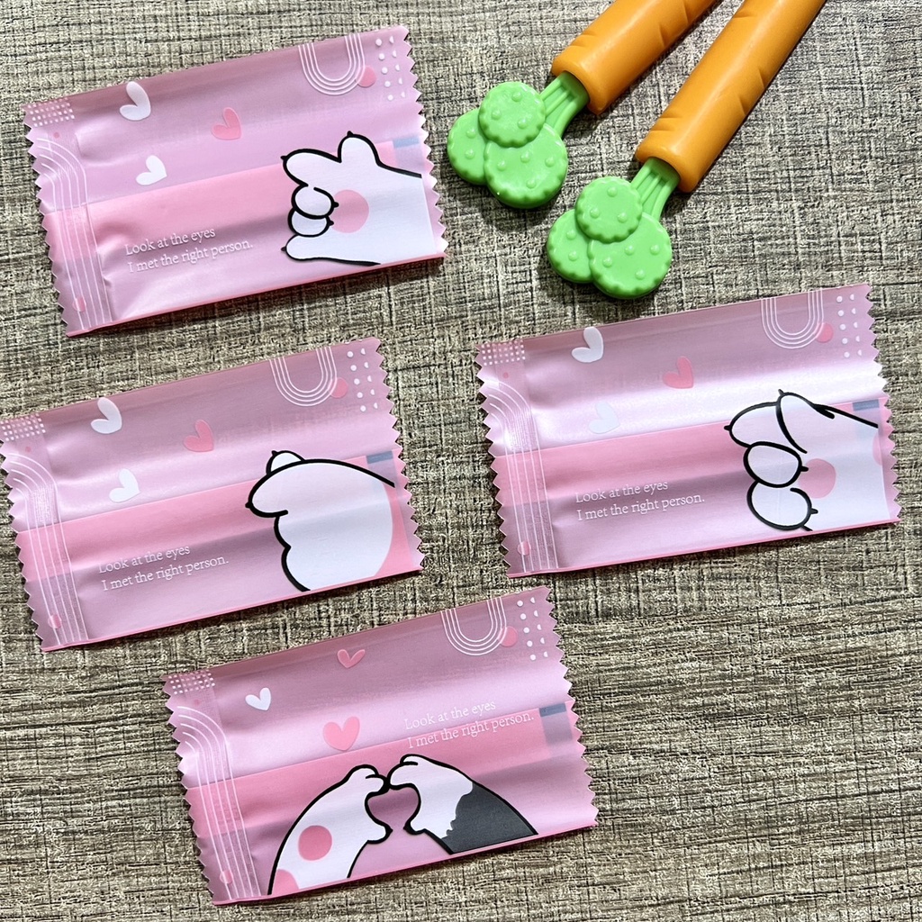 Bakery D'VER ❤️ ถุงซีลใสลูกอม ตังเม Candy  ขนาด 4.5*7.5cm. แพคละ 95-100 ใบ