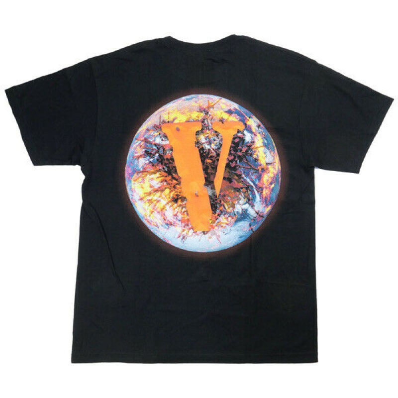 QiuY5 {Ready Stock XS-6XL} Vlone Juice Wrld Dominationr Vwrld Wear Vlone Palm Angels 100% Cotton Spo