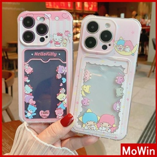 Mowin - เข้ากันได้สำหรับ เคสไอโฟน เคสไอโฟน11 เคส iphone 11 สำหรับ iPhone 14 Pro Max เคส iPhone การ์ดใส่การ์ดเคสใสเคส TPU เคสกันกระแทกฝาครอบกล้องการ์ตูนน่ารักเข้ากันได้กับ iPhone 11 12 13 Pro Max 7Plus XR XS MAX 7 8