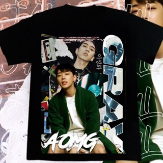 เสื้อยืดเด็กผช สีเทา KHH Aomg ลีซึงฮวาทีโดย jakseoulStreetwear ผู้ชายเสื้อยืดผู้หญิง_11