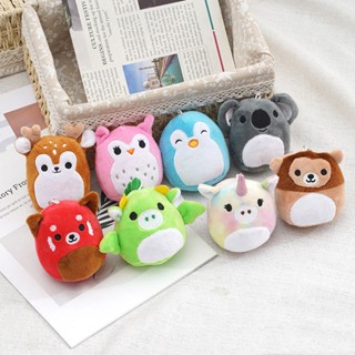 Kawaii Squishmallows Animal Doll Stuffed Toys Keychain Animal Koala Unicorn Bear Deer Stuffed Toy Children Gift Appease Cartoon Squishmallow Plushie Toy