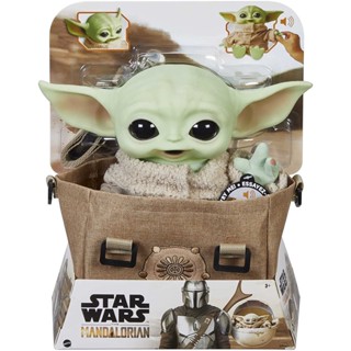 Star Wars The Child Plush Toy, 11-in Yoda Baby Figure from The Mandalorian HBX33 ตุ๊กตาฟิกเกอร์ Star Wars The Child Yoda Baby Figure from The Mandalorian HBX33 ขนาด 11 นิ้ว ของเล่นสําหรับเด็ก