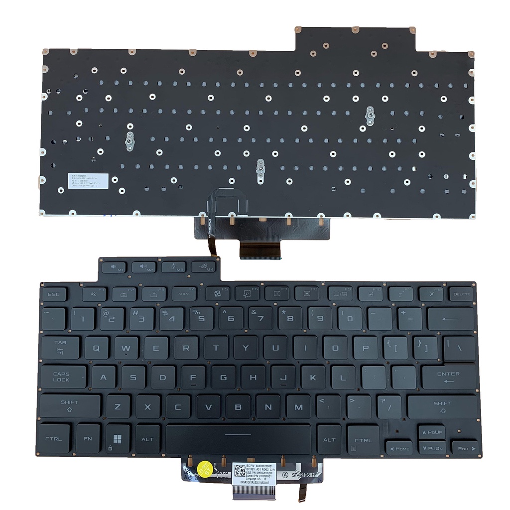 ใหม่สําหรับ ASUS Zephyrus ROG 16 G16 GA503 15 GU603 US คีย์บอร์ดสีดํา Backlit